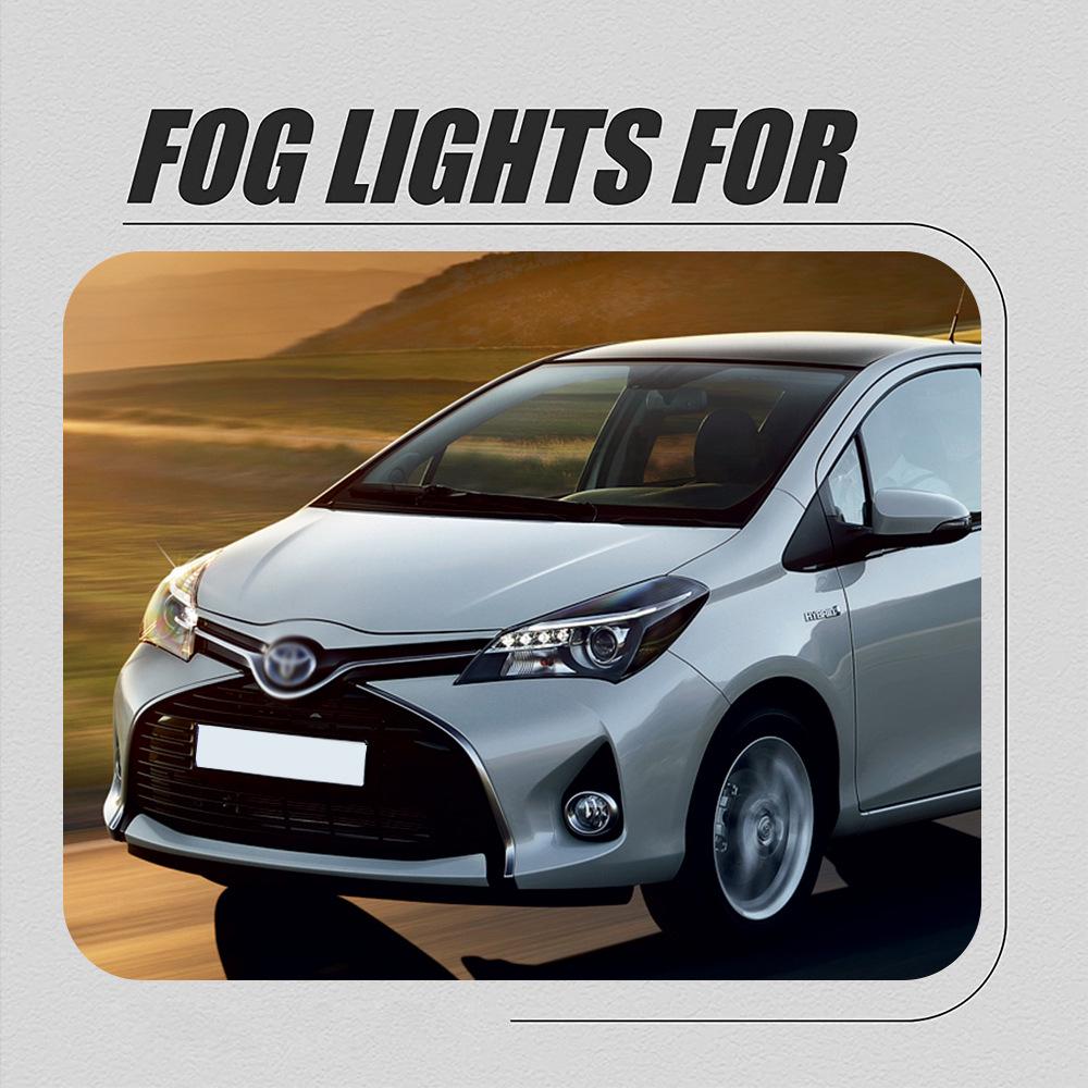 

Fog Light Kit for 2014-2017 Toyota Yaris: Headlight and Bumper Daytime Running Lights Assembly