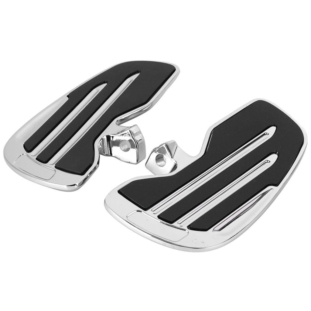 Aluminum Front   Floorboards Foot Pegs Footboard Fit for Indian   Sixty Bobber 20152021(Matte Black Glossy Black )