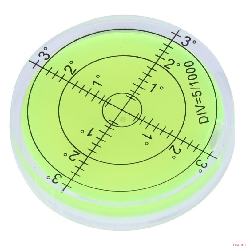 60mmx12mm PMMA Bubble Degree Mark Surface Level Round For Measuring Tool
