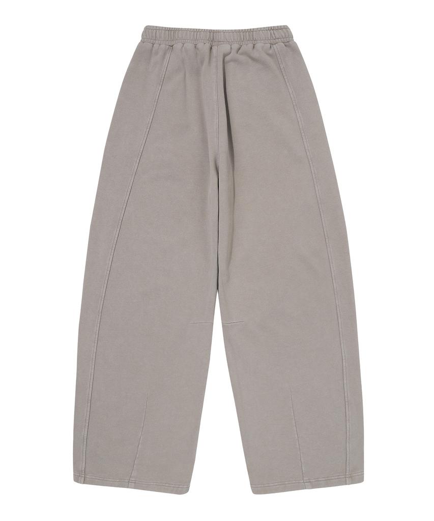 Syupeodeulai W Vintage Curved Sweatpants Dark Beige