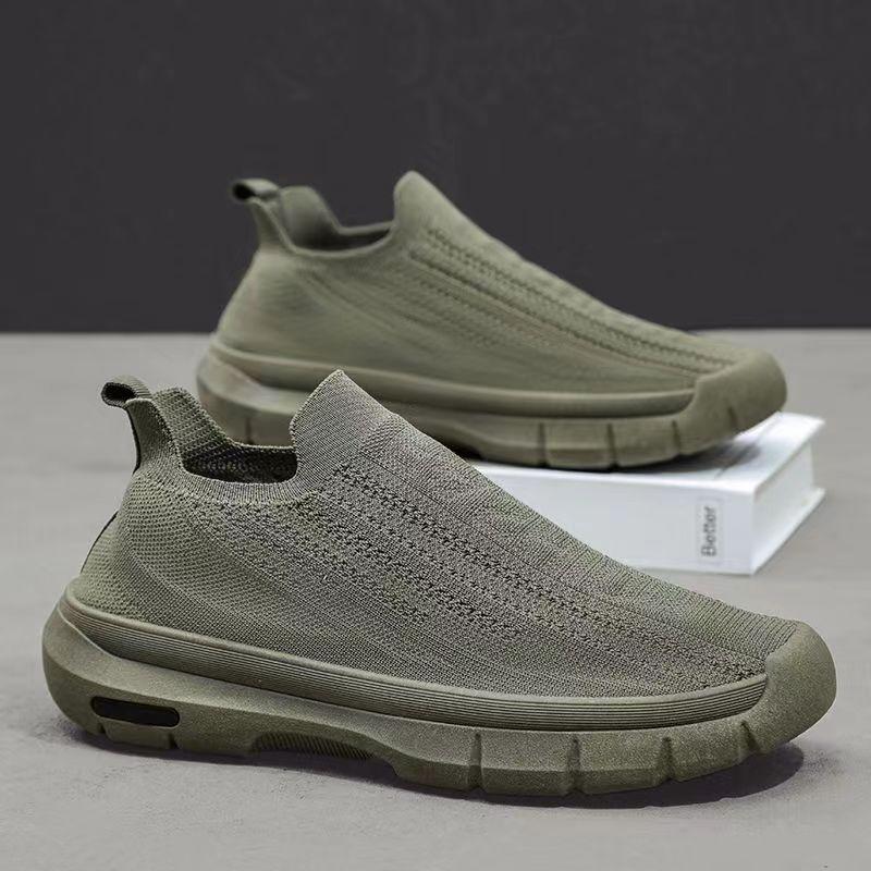 Мужские повседневные кроссовки Легкие удобные повседневные спортивные вязаные сетчатые — фото 7