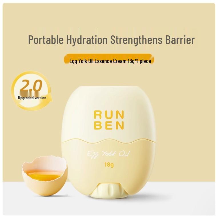 Runben Children's Egg Yolk Oil Lip Balm - Moisturizing and Nourishing Lip Care for Girls and Boys
