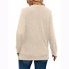 Dames Sweatshirts V-hals Lange Mouw Shirts Losse Casual Herfstmode Truien