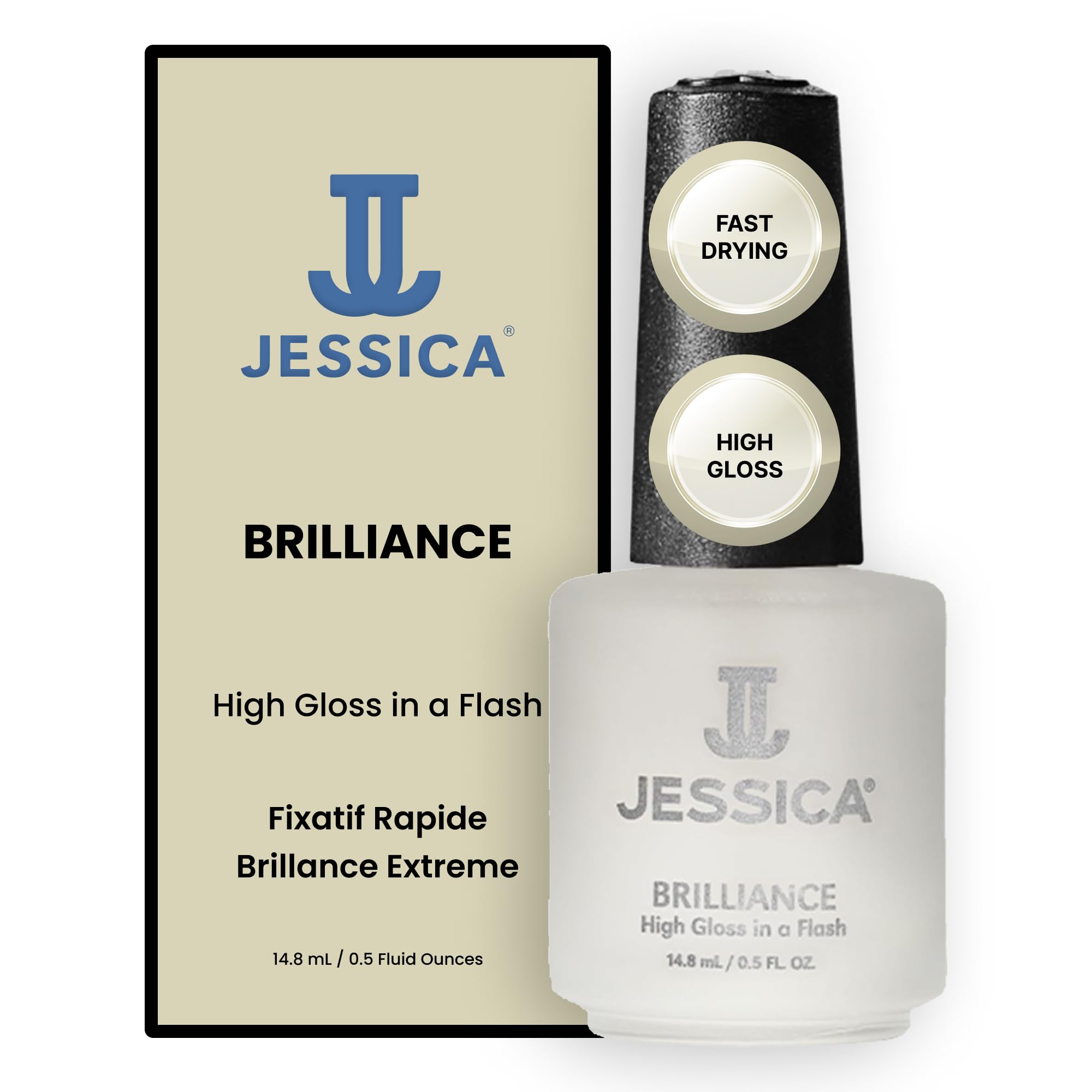 

Быстросохнущее верхнее покрытие JESSICA 14,8 мл