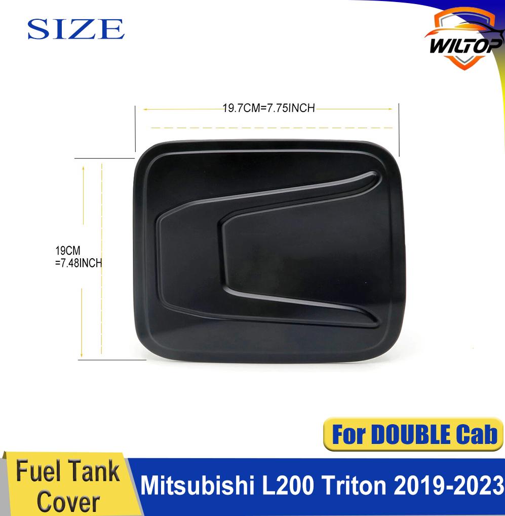 Fuel Tank Cover For Mitsubishi L200 Triton 2019-2025 DOUBLE CAB 4 Doors Fuel Filler Cap ABS Matte Black Car Exterior Accessorie