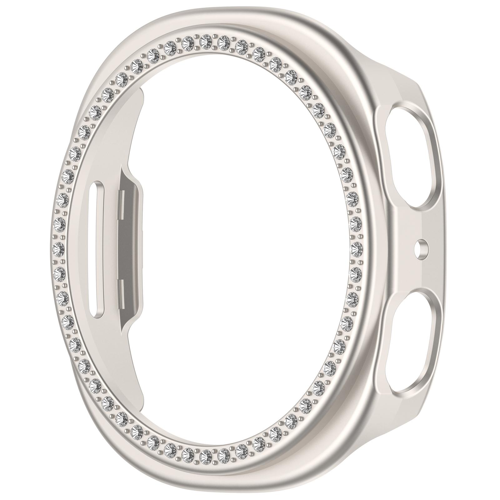 

Bling PC Полый Защитный Чехол Для Samsung Galaxy Watch8 40мм 44мм Чехол с Бриллиантовыми Кристаллами Жесткая Крышка Защитная Оболочка Бампер для Часов Galaxy Watch8 40mm