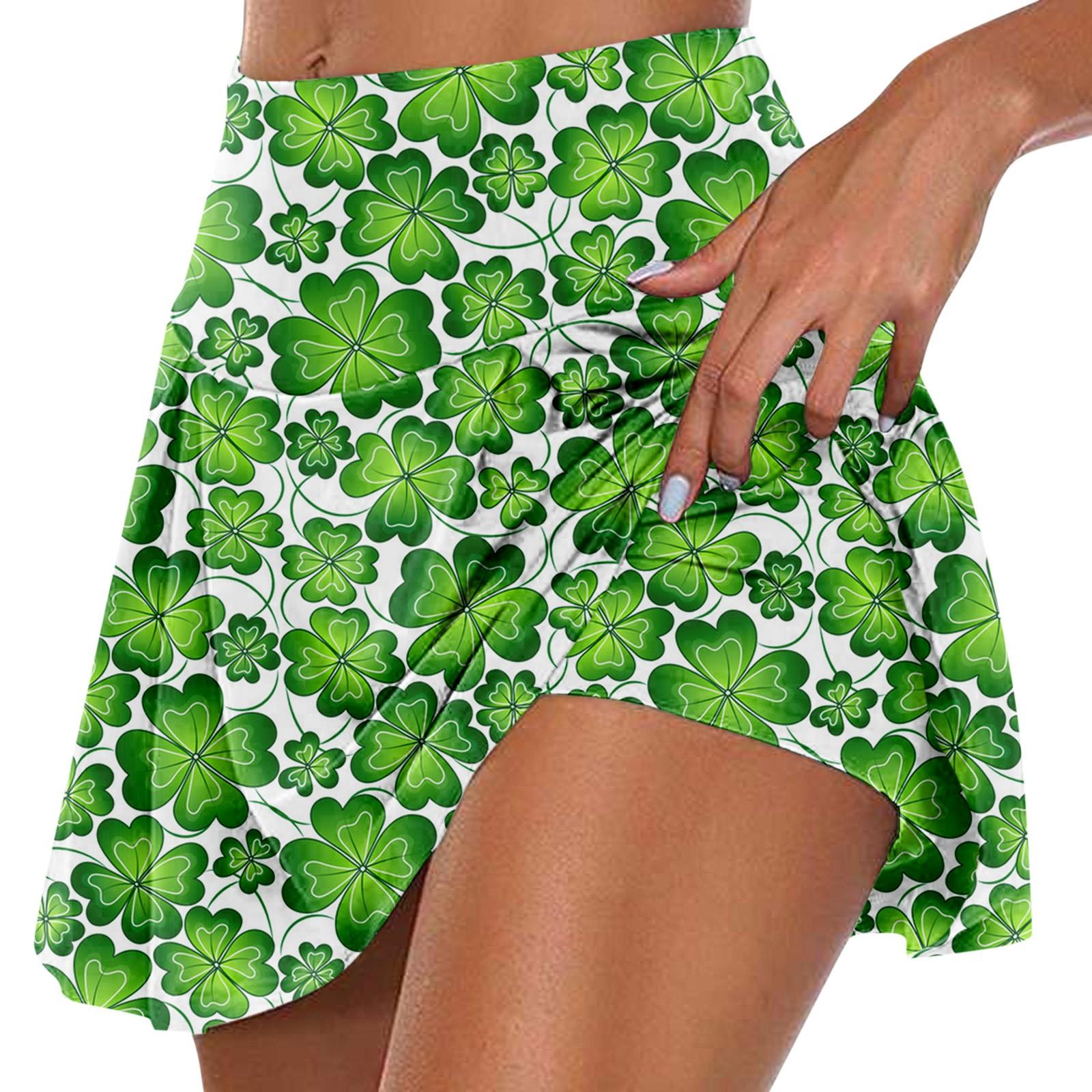 

Женские спортивные эластичные плиссированные теннисные юбки для бега, йоги, внутренние шорты, эластичные спортивные шорты для гольфа XL