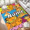 Custom Name Personalized Garfield Print Carpet, Versatile Home Decor Rug, for Playroom, Apartment, Balcony, Entryway, Hallway Gift