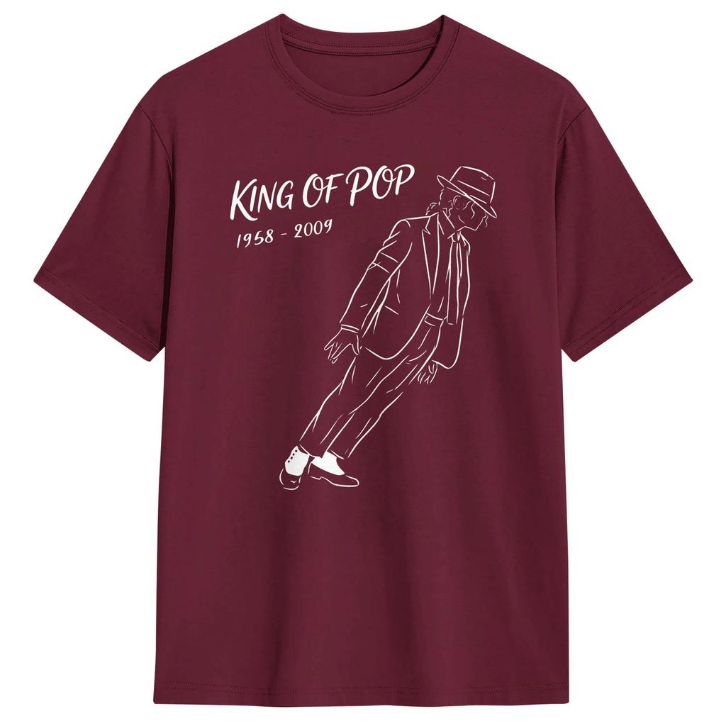 Unisexs TShirts Michael Jackson Dancer Awesome Pure Cotton Tee Shirt Short Sleeve T Shirts Round Neck Clothing Printed