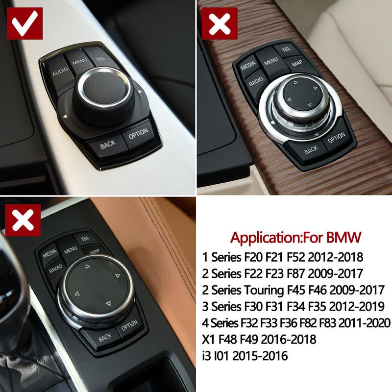 Bilkonsol CIC IDrive Multimedia Kontrollknappar Kontroller Omkopplare Skydd För BMW 1 2 3 4 X1 F30 F31 F34 F35 F20 F21 F22 F23 F45