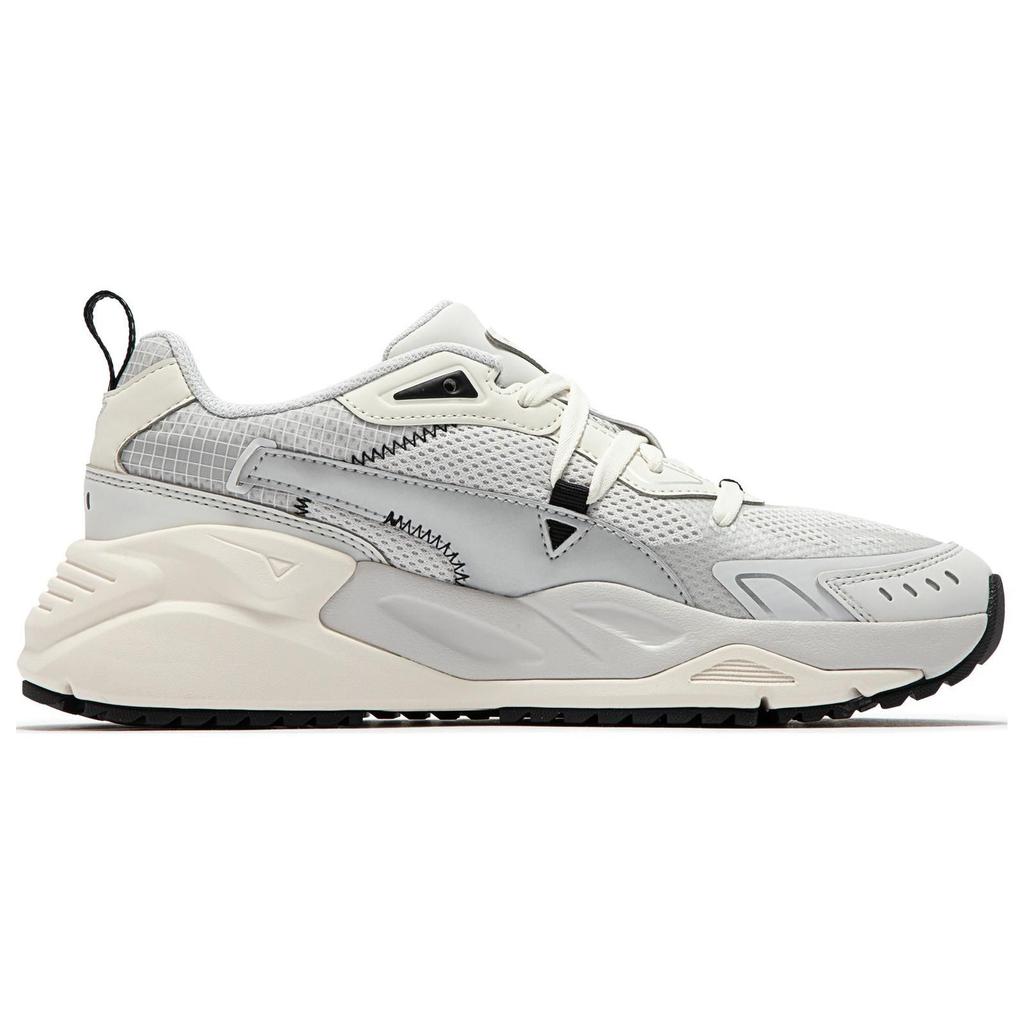 Puma Orkid Pastel Trc Mira Tech Stoff Synthetikleder Einfarbig Erfrischend Low-Top Lifestyle Freizeitschuhe Damen Sneaker Grau Weiß 390650-02