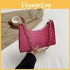 Urban Chic 2024 Women's Small Square Bag Soft Pu Leather Chain Strap Shoulder Bag