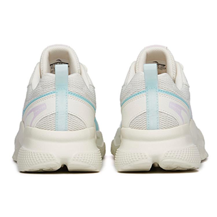 Anta Comfortable Cushioning Slip Resistant Abrasion Resistant Low Top Casual Shoes Women's White Blue 922218872-1