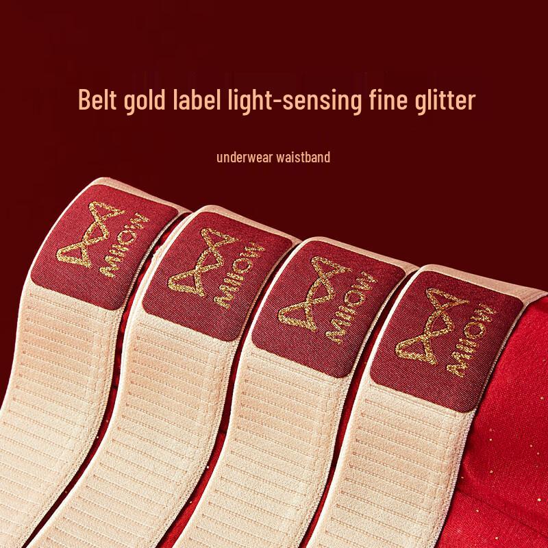 Mao Ren Men's Lucky Red Antibacterial Boxer Briefs Gift Set