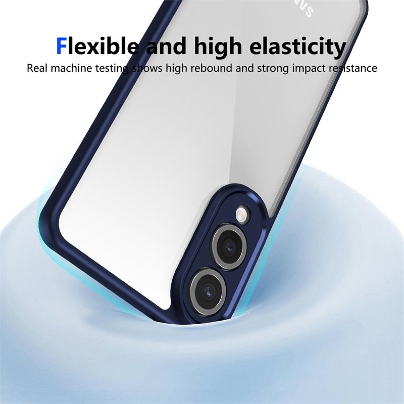 For Samsung Galaxy S25 Edge Case Plating Silicone Bumper Shockproof Clear Back Cover Hard Matte Phone Case for Samsung S25Edge