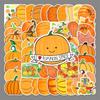 50PCS Cartoon Pumpkin Stickers for Skateboards, Luggage, Laptops, Cars, and Motorcycles.