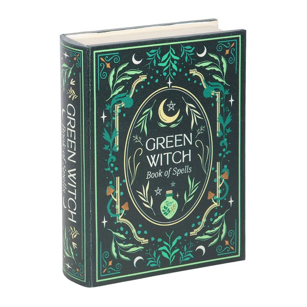 Something Different Green Witch Book Decorative Box