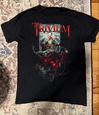Trasa Koncertowa Zespołu Trivium Muzyczna Koszulka T-Shirt Unisex Pełny Rozmiar S Do 5XL UU914
