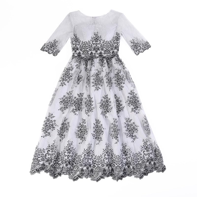 Párty Dlouhé Jeden Klavírní Recitál Formální Příbuzní [Šaty EightSTAR] Šaty, Svatba, Délka, A-Linie, Kus, Šaty, Dospělý, Šaty, Šedé, Rukávy, Host, (JP,