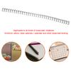 100PCS 6.4mm White   Size 34 Teeth 3:1 Double   Wires Binding Wire Calendar Binding Iron