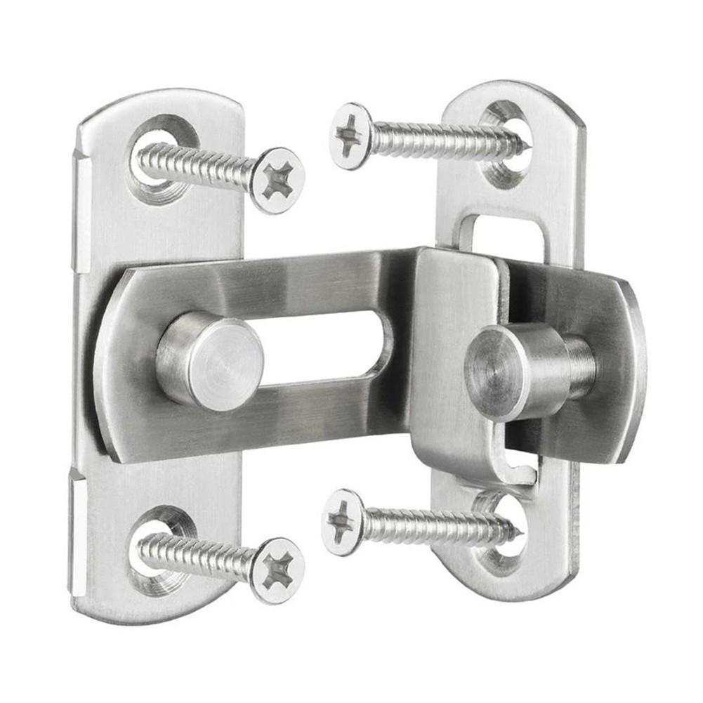 Door Bolt Hasp Sliding Lock Stainless Steel 3 Inch