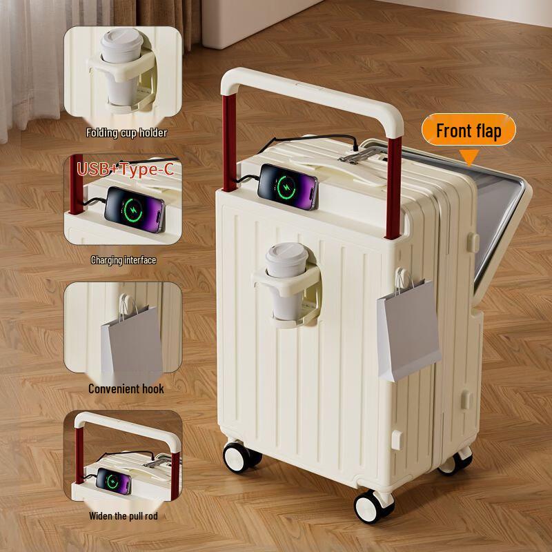 Lishin Wide Pull Rod Hardshell Suitcase