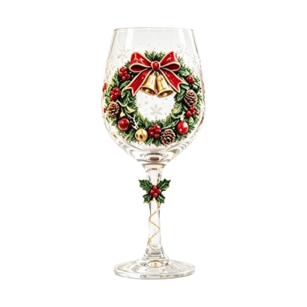 Glassware Santa Claus Christmas Wine Glass Elk Transparent Glass Goblet Snowman 3D Creative Tall Glass Christmas