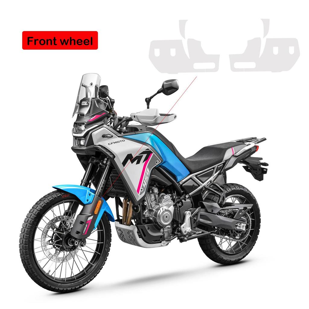 PPF For CFMOTO 450 MT Paint Protection Film Fairing TPU Protection 450MT 2024