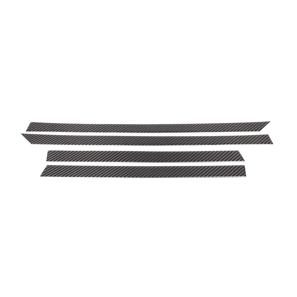 For SEAT Leon Mk2 1P 2008-2012 Soft Carbon Fiber Car Inner Door Armrest Decorative Strips Trim Stickers Car Accessories