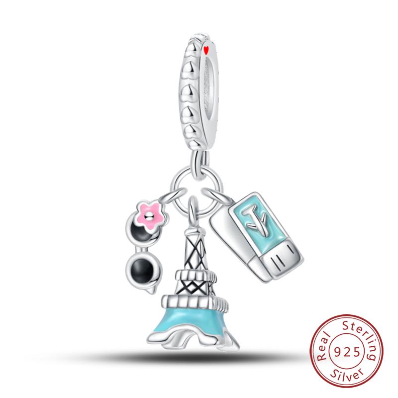 100% Copper Butterfly Fairy Dream Ocean Shell Pearl Mermaid Sea Turtle Sunflower Charms Beads Fit Qikaola Bracelets