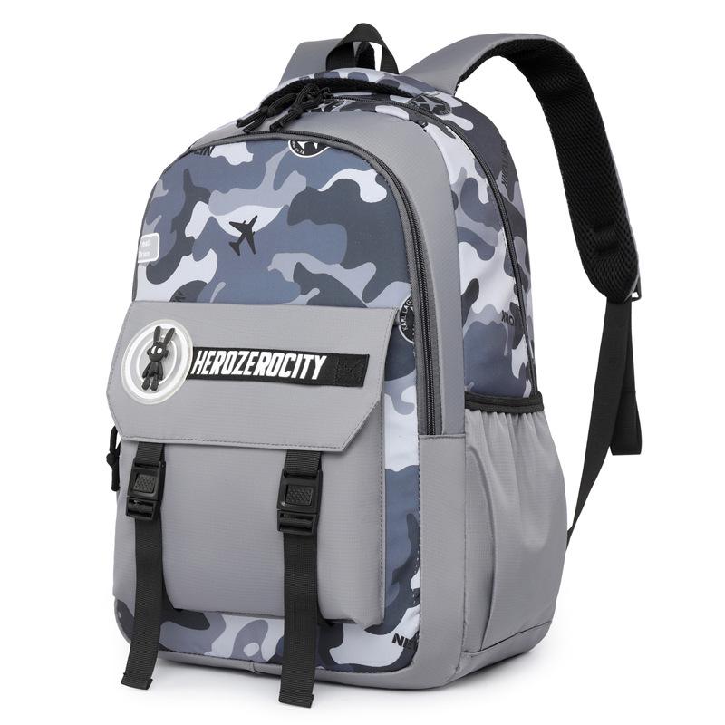 

Мужской деловой повседневный рюкзак: Дорожная, для ноутбука и школьная сумка большой вместимости серый