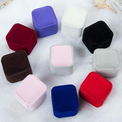 Velvet Amazing 1PC Ring Box Squre High Quality Jewelry Accessories Popular Wedding Jewelry Display Case Gifts  Jewelry Accessory