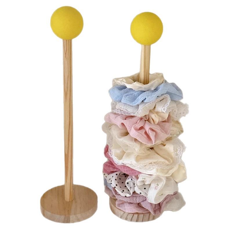 Newcomer Exclusive: Wooden Hair Accessory Display Rack for Headbands and Hair Ties