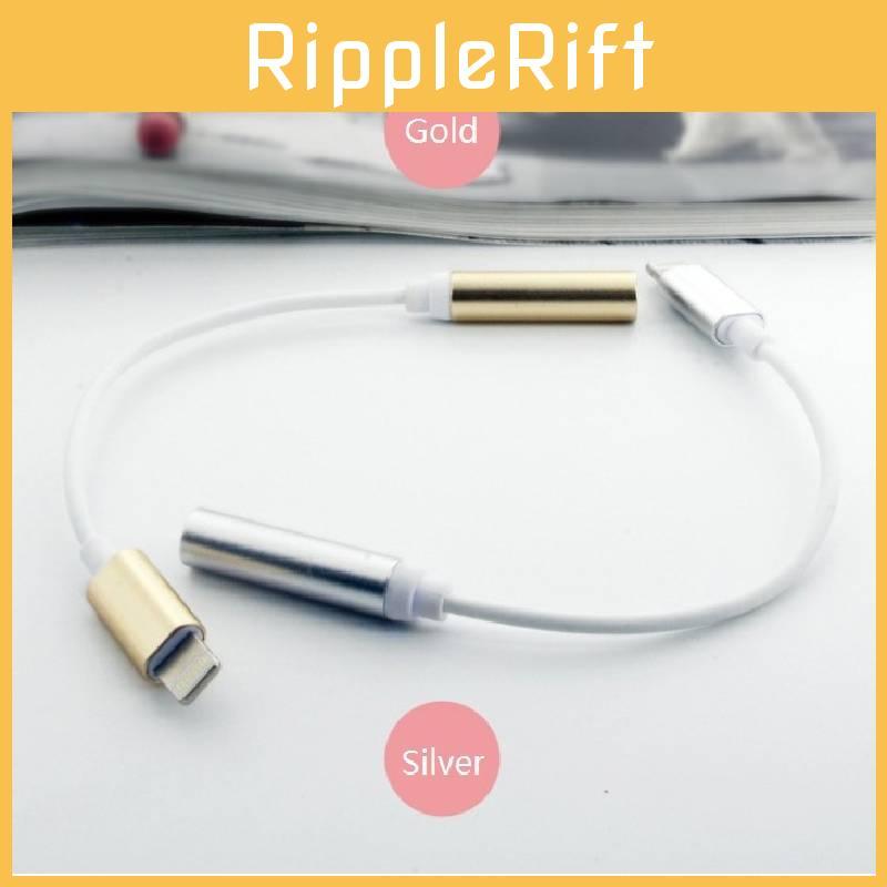 Apple Iphone7 Lightning Audio Adapter With Gold Silver Rose Gold Black Finish For All Systems