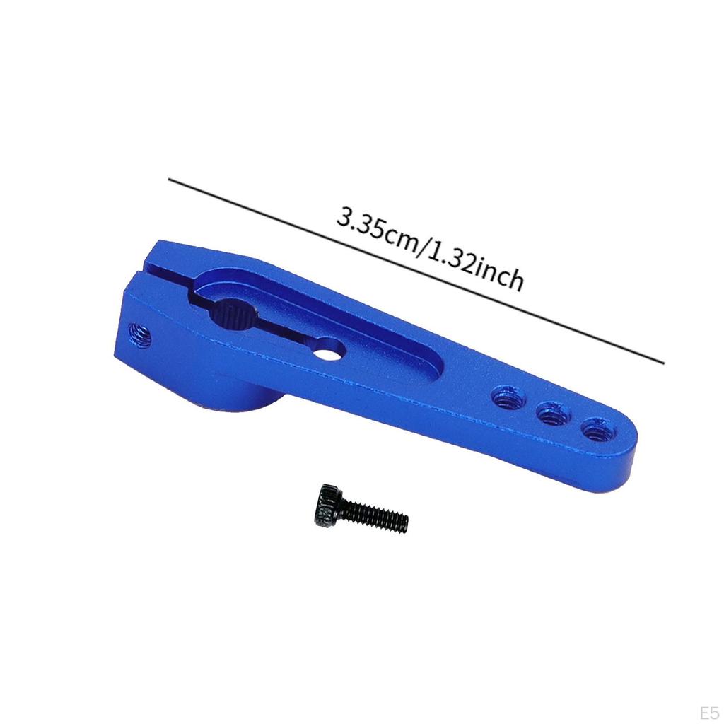 25T Aluminum Alloy Servo Long Steering Arm with Screw Metal for RC Vehicles, Cars,