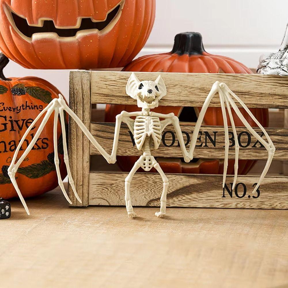 Horror Halloween Fledermaus Skelett Plastik Tier Skelett Modell Für Halloween Mottoparty