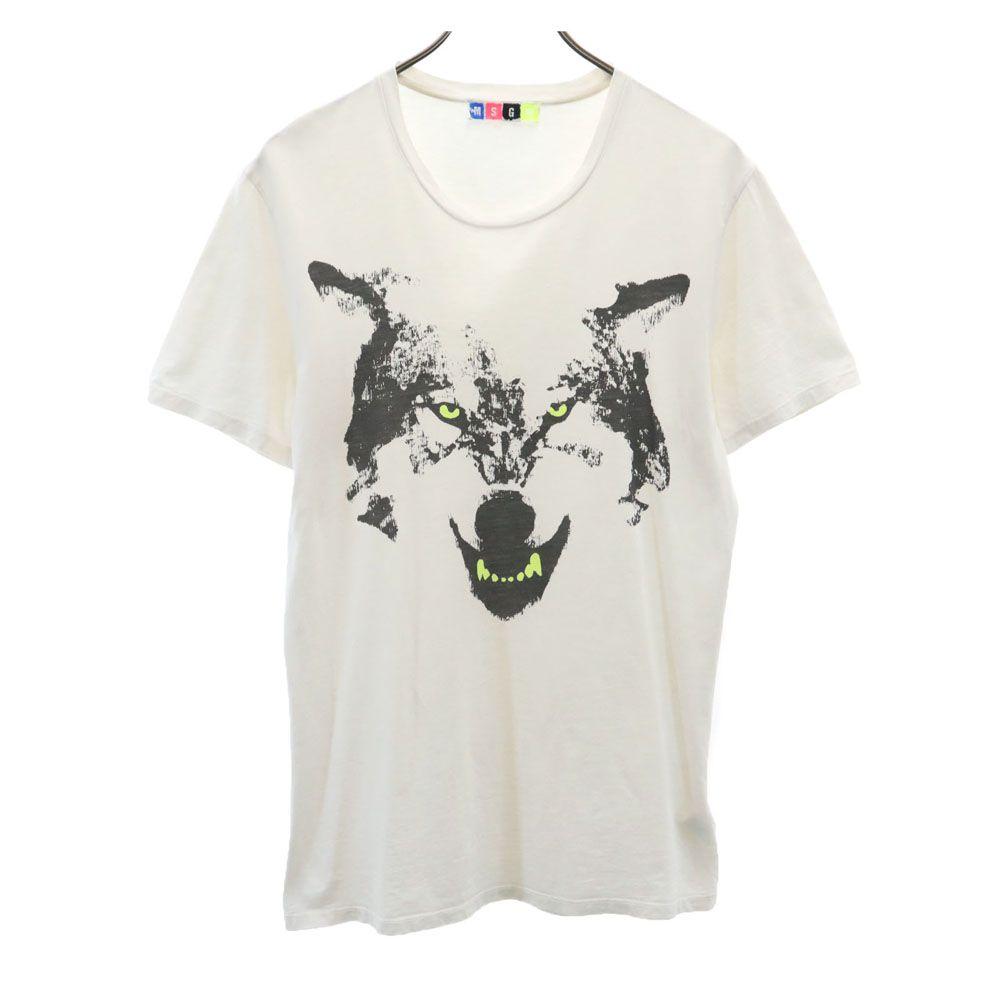 

MSGM made in Italy Print Short sleeve T-shirt S White system Men s Used