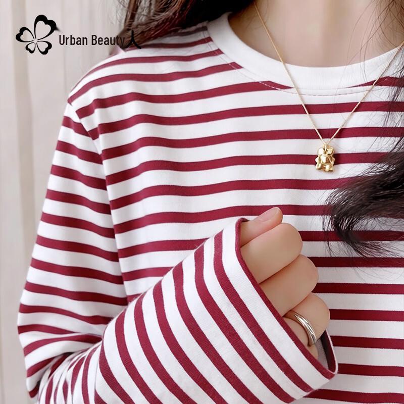 

Women s Pure Cotton Striped Long-Sleeve T-Shirt M