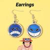 Cartoon Character Zinc Alloy Earrings Wholesale Anime Pirate King Ear Jewelry