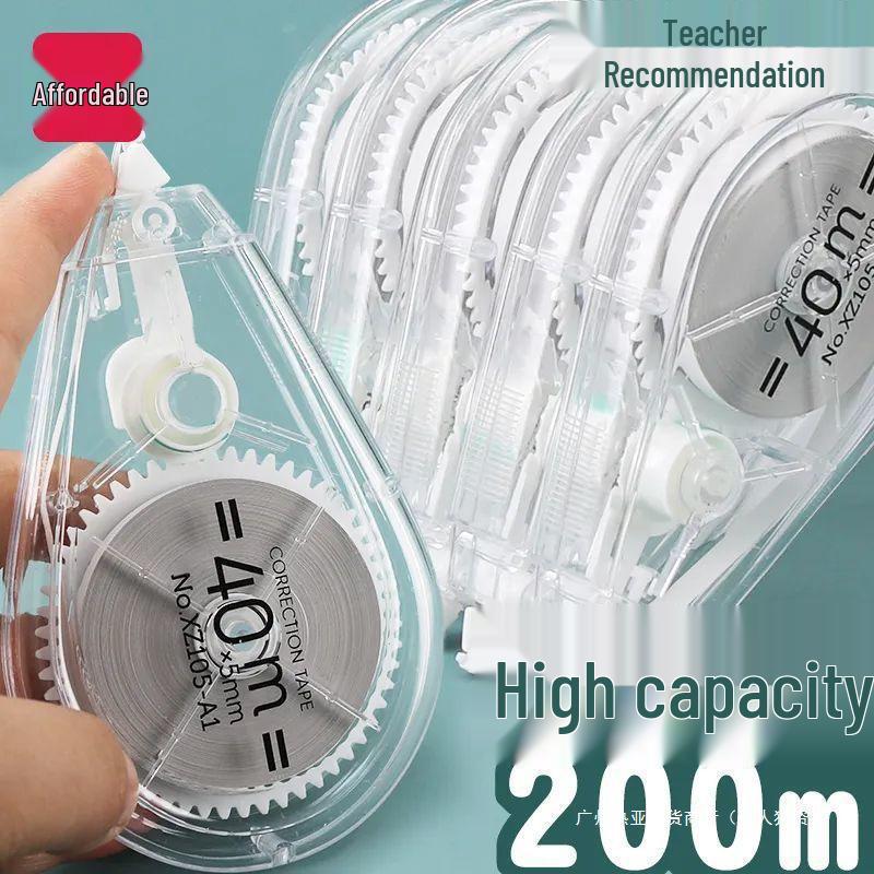 High-Capacity Silent Correction Tape for Students