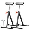 2 PCs Woodworking Roller Stands Max Load 135 lb Adjustable 26.8-42.5 in