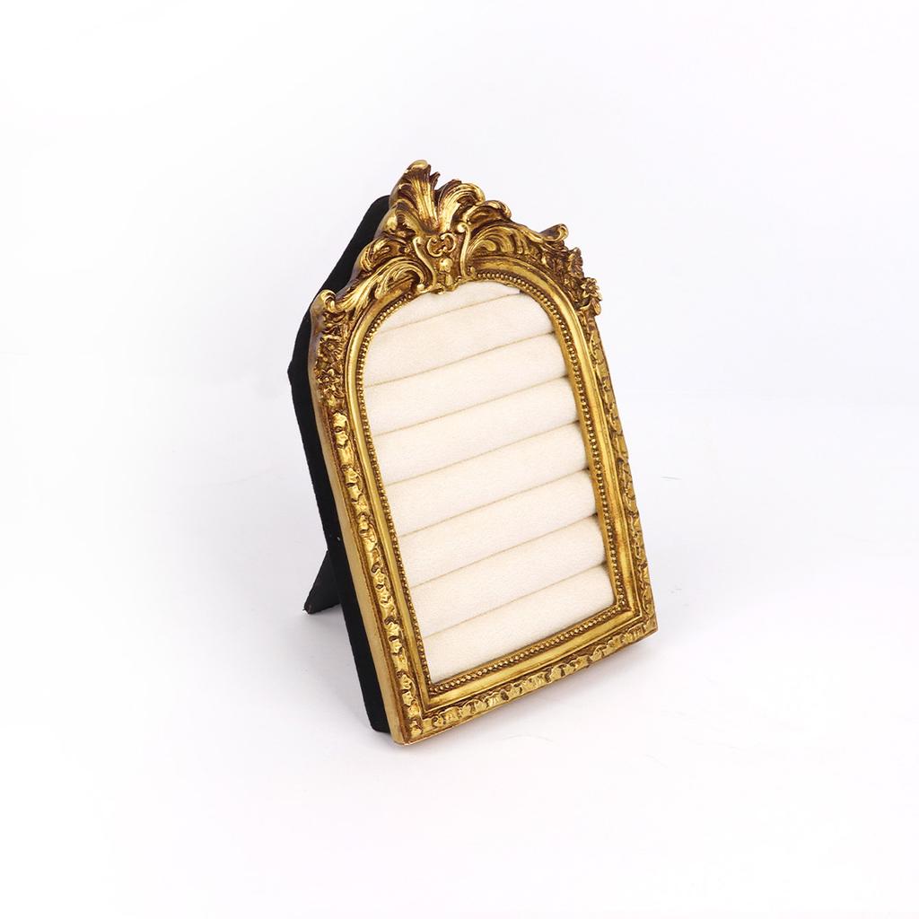 Vintage Jewelry Storage Shelf Velvet Earring Ring Shelves Jewelry Frame Display Shelves Home Decoration Display Cabinet