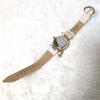 Used Vivienne Westwood White Leather Analog Watch Orb 2 Gold