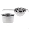 2x Stainless Steel Wax Melting Pot Double Boiler for DIY Candle Soap Making