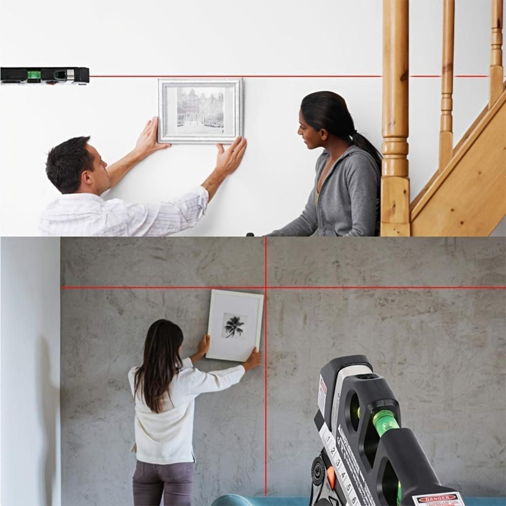 Profi laserová vodováha - Přesné měření se zvýšenou viditelností - Ideální pro DIY a stavební projekty