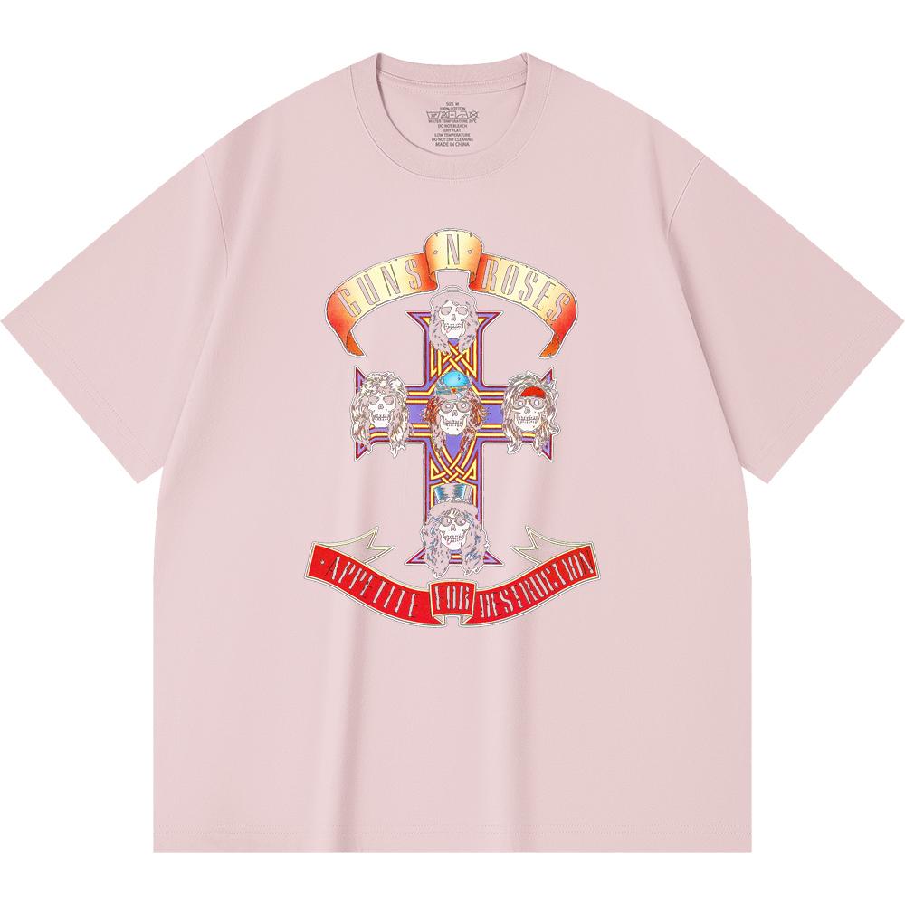 T-shirt Heavy Metal 100% Cotone 230 Gsm Stampa Band Rock Musica Popolare Unisex T-shirt Pesante in Cotone