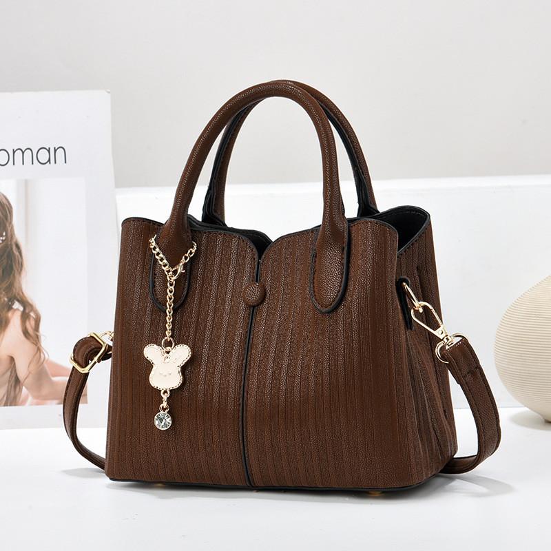 

Trendy Fashionable Pu White Tote Bag For Moms Elegant Gift For Mother s Day 2024 кавовий