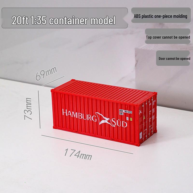 1:35 Scale 20ft Container Model Simulation, Customizable with Patterns and Text - Perfect Business Anniversary Gift