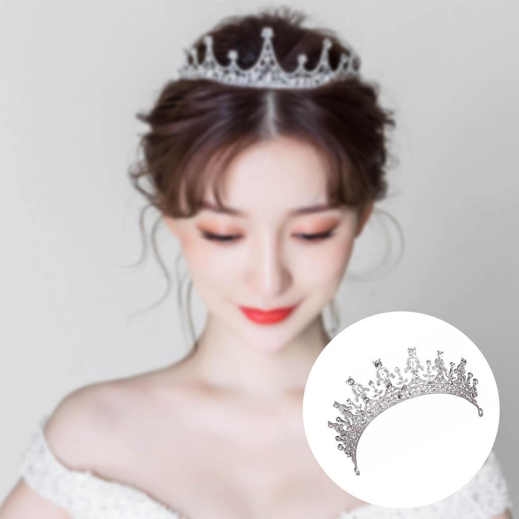 Braut Hochzeit Kopfschmuck Frauen Strass Legierung Stirnband Kopf Dekorativer Schmuck