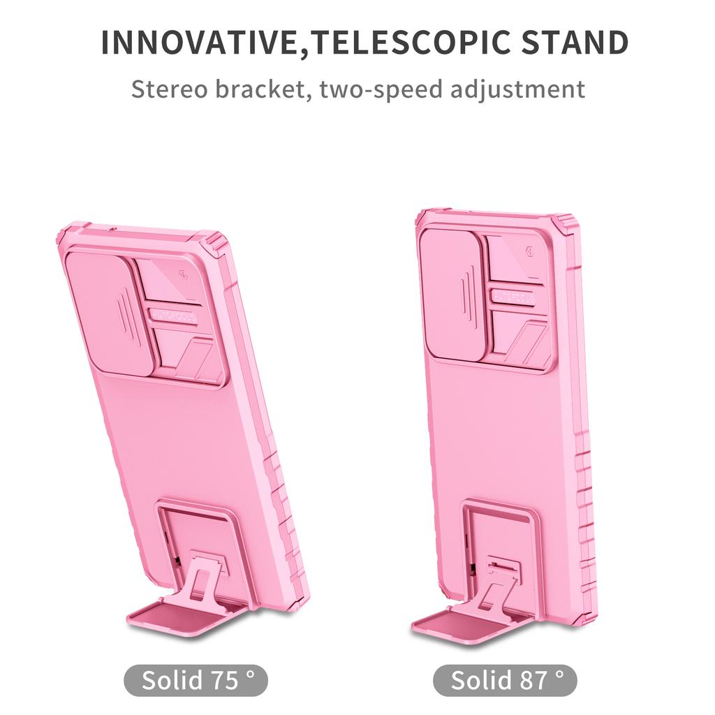 Anti -Fingerprint Stand Holder Bag Case For Samsung Galaxy S23 Ultra S21 Fe S22 Plus A54 A34 A14 A52s A53 A33 A73 A13 A52